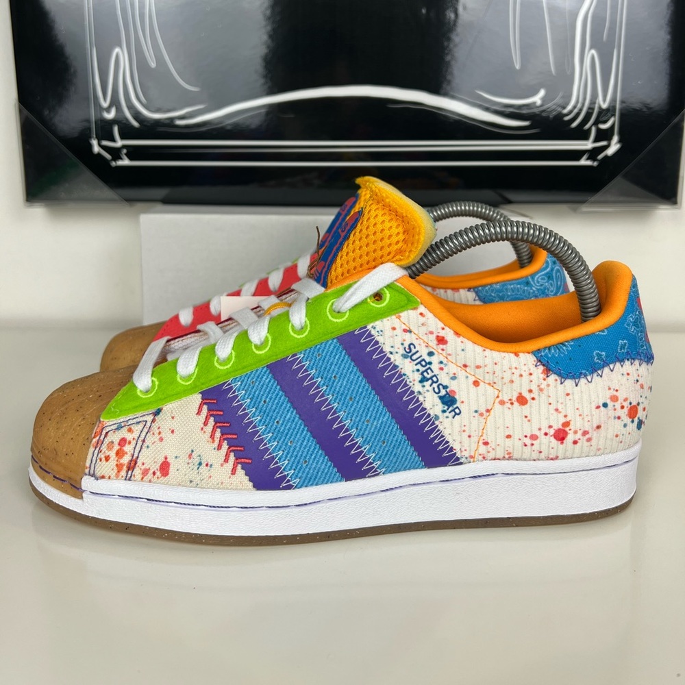 Adidas Superstar W G20 Cm x S.E.E.D Splaterred Paint GX2235 Women’s Size 8